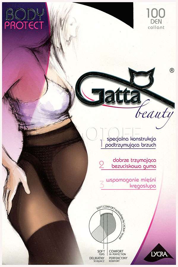 Щільні колготки для вагітних з мікрофібри GATTA Body Protect 100